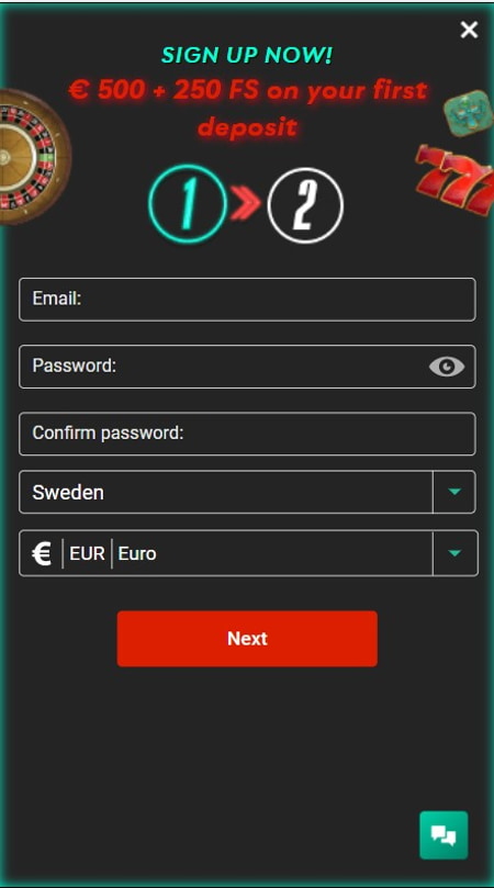 Registration on the site Pin Up Casino